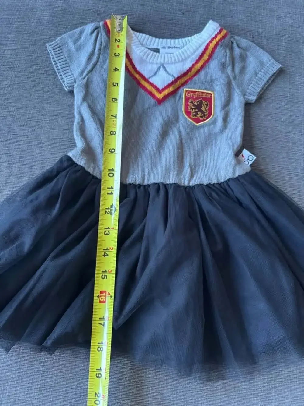 Harry Potter Gryffindor Toddler Girls Costume Cosplay Sweater Tutu Dress Gray 2T